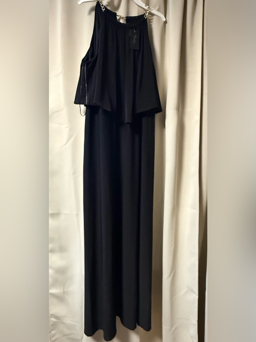Thalia Sodi Black Layered Maxi Dress